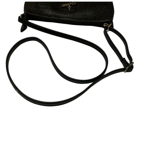 Juicy Couture Sling Crossbody Bag Black Medium 11x10 Pockets Zip Closure - Picture 6 of 12